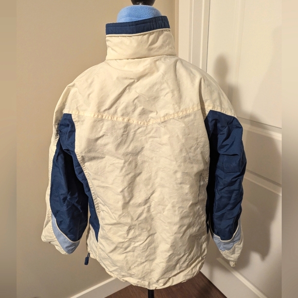 REITMANS | 3 in 1 winter ski, snow jacket coat blue and cream, fleece, small - Picture 3 of 4